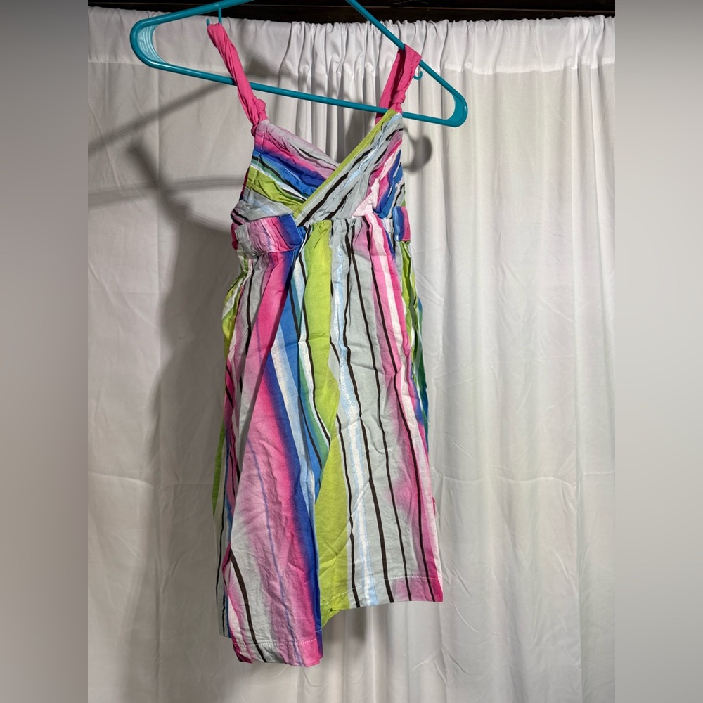 Guess Colorful Striped lined Kids Dress Sz S (5QI)